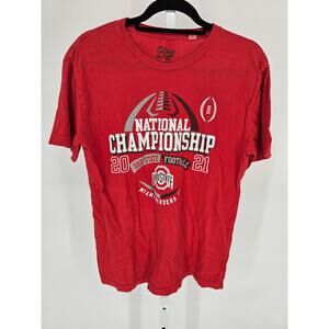 Ohio State Football Mens Sz M Short Sleeve T Shirt 2021 National Champions
